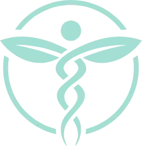 A figure rising from an intertwined helix
